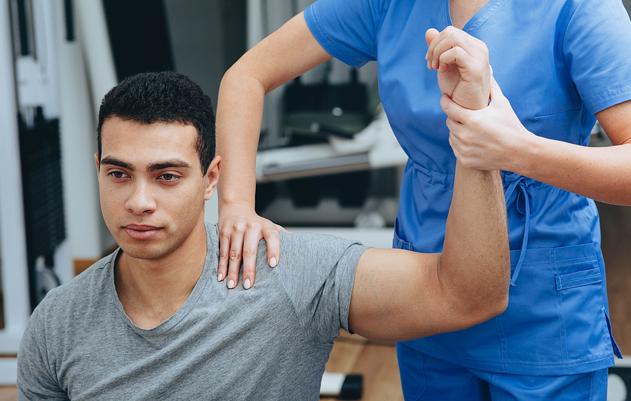 The Importance of Workers Comp Athlete Of Mixed Races With A Shoulder Injury In A Rehabilitatio