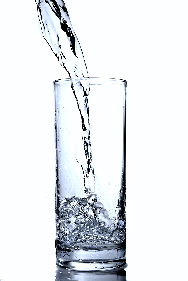 water in glass