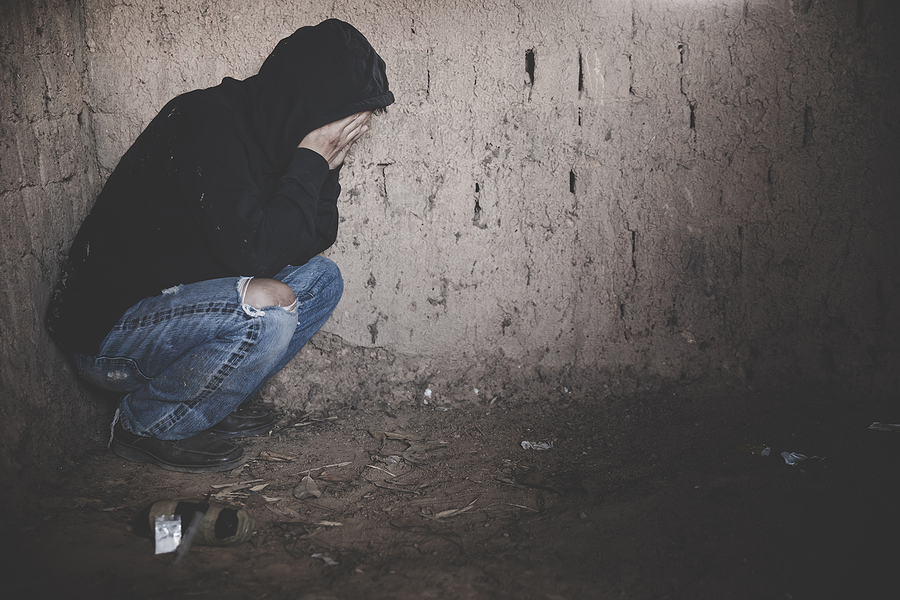 Substance Abuse, Addiction And Bad Habits Concept.  Young People