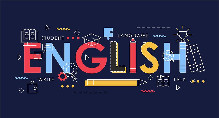 A Brief History of the Development of English Language Learn English Thin Line Vector Illustration For Website Interfac
