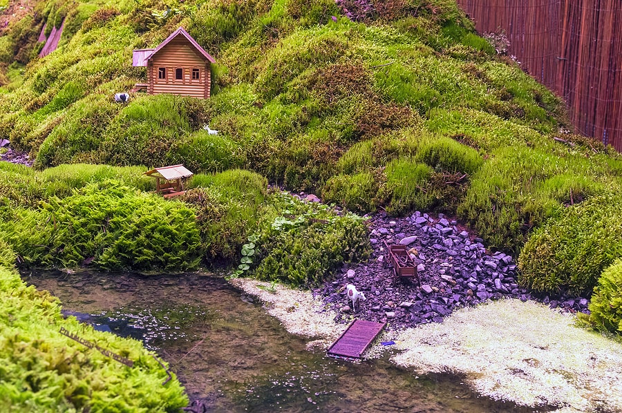 What is Model Railroading? bigstock modeling a rural landscape