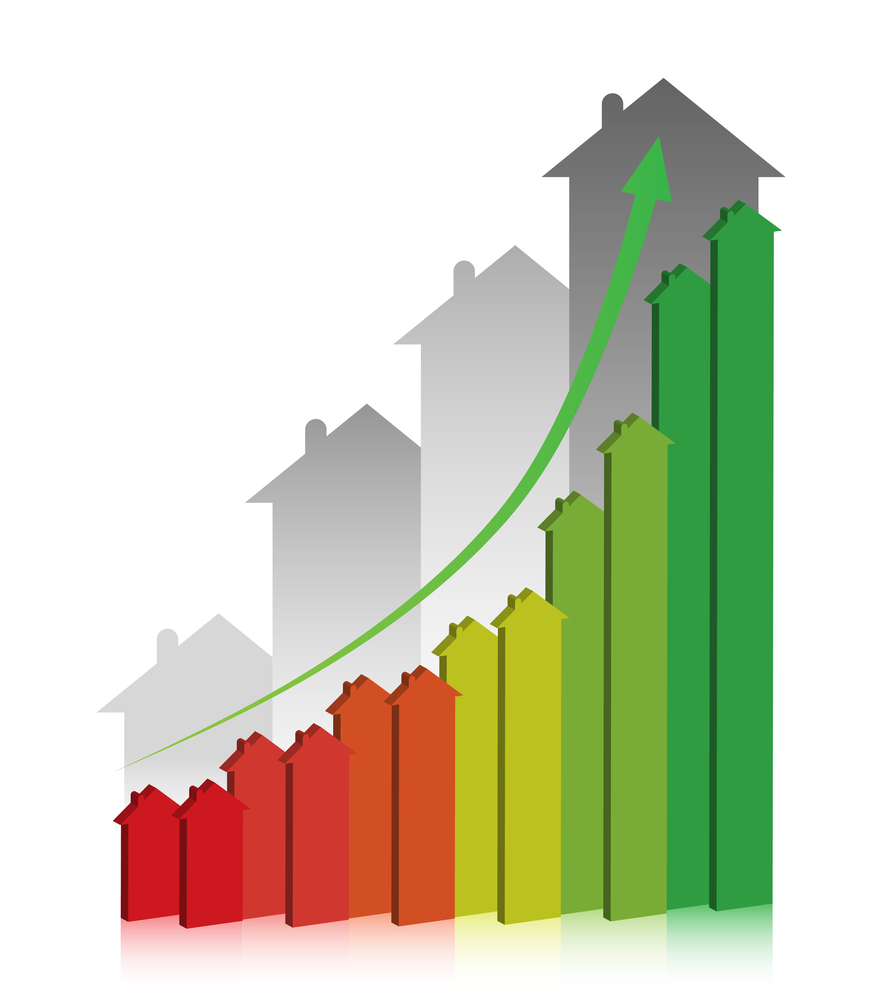How to Avoid Paying Capital Gains Tax when Selling your Property 3D graph showing financial real estate growth.