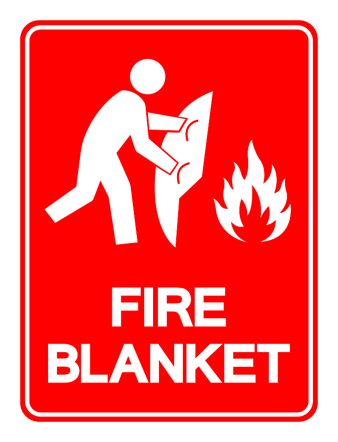 Fire Blanket Symbol Sign, Vector Illustration, Isolate On White