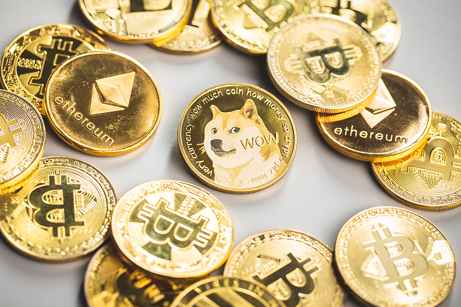 Elon Musk Back Line Dogecoin and Talks About Potential Enhancement crypto currencies Golden dogecoin coin. Cryptocurrency dogecoin. Doge cryptocurrency.