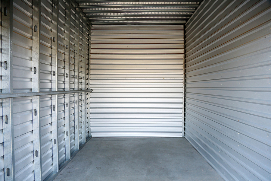 Storage Unit. Storage Locker. Empty Storage unit.