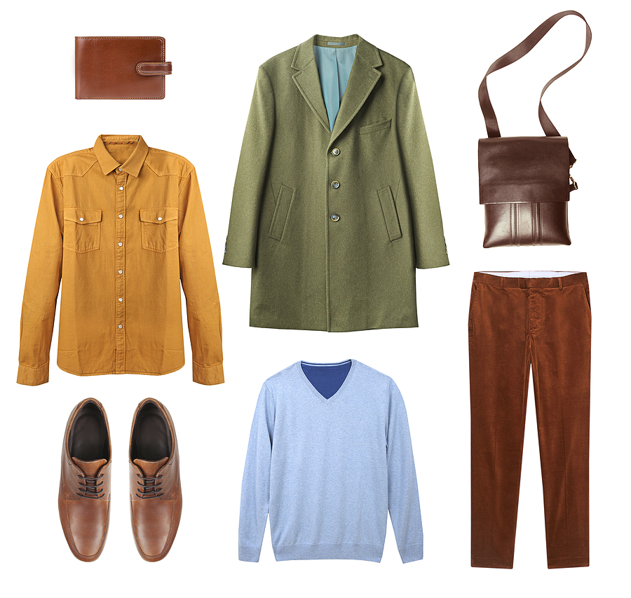 7 Best Fashion Accessories That Every Man Must Buy Male Garment Set Isolated On White.fashion Autumn Clothes Collag