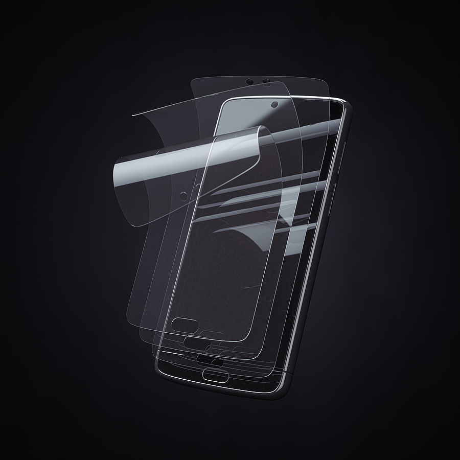 Give your screen a screen protector and avoid screen scratches Smartphone screen protector glass or film cover. Transparent mul
