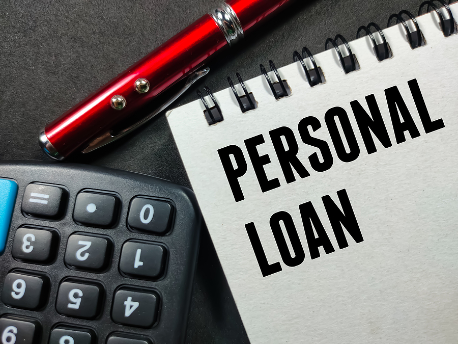 Factors To Consider When Applying For A Personal Loan Business Concept.text Personal Loan Writing On Notebook With Cal