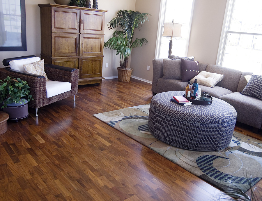 Bright modern interior Design with clean floors