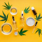 5 Surprising Ways CBD Oil Tinctures Can Improve Your Everyday Life CBD oil, hemp tincture, cannabis cosmetic product for skin care with cannabinoid. Alternative medicine, pharmaceutical medical cannabis. varieties of hemp oil, Serum butter on yellow background