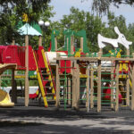 The Best Playground Equipment For Schools Empty playground. Children playground. Kid zone. Children playground.