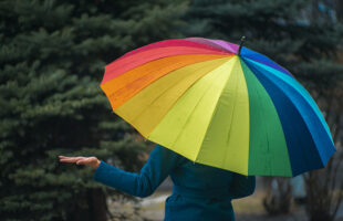 Umbrella With Coffee Handle