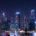 How to Find the Perfect Rental Property in Singapore Cityscape downtown. Night city urban skyline Singapore