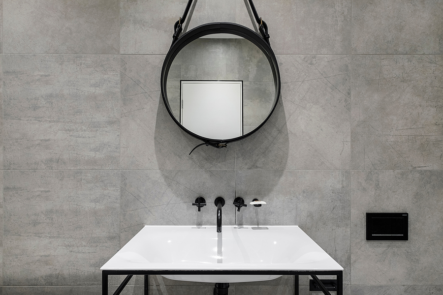 Bathroom Overlooking 15-Story Drop