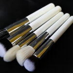 What Are Vegan Makeup Brushes and What to Look for When Buying Them Makeup Vegan Brush Set Laying On Isolated White Background. Foun