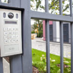 How Do Electric Gates Work? Video Intercom On The Gate At The Entrance To The Residential Ar