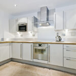 5 Must-Have Holiday Kitchen Appliances modern kitchen counter in “L” shape with wooden worktop