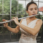 Asian Female Artist Superstars Perform Flute Music With Deep Cla