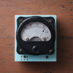 Old Analog Voltmeter With A Metal Arrow. Measurement Of Voltage