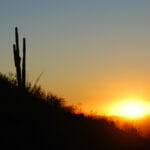 Breaking Down Arizona Cities By Climate Scenery surrounding Phoenix Arizona United States. Sunset.