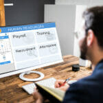 How Screen Recording Simplifies Creating Process Documentation and Tutorials Human Resources Software On HR Manager Computer Screen