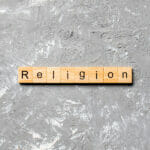 How Can You Learn More About Religion? Religion Word Written On Wood Block. Religion Text On Cement Tab