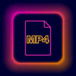 How to convert URL to MP4: Get the Best Way Glowing Neon Line Mp4 File Document. Download Mp4 Button Icon Is