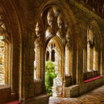 Setting Up A PTZ Camera System For Your Church Cloister With Door And Windows Decorated In Gothic Style On An O