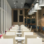 Budget-Friendly Options for High-Quality Restaurant Furniture Interior of a modern restaurant in new office building
