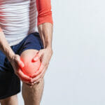 Knee Osteoarthritis Medical Problem. Unrecognizable Person With