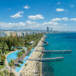 Aerial View With Limassol City, Cyprus Islands