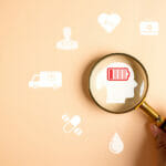 Mind Over Distractions: Strengthen Your Focus Muscles Mental Health Depression Treatment Concept. Magnifier Focus To H