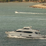 Yacht Boat Trip. Yacht Boat In The Sea. Yacht Boat In The Ocean.
