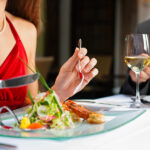 Top 5 dresses to wear on a date in restaurant Couple for romantic Dinner or lunch in a gourmet restaurant drin