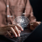 The Rise of AI Influencers: How Artificial Intelligence is Shaping the Influencer Marketing Landscape Ai Technology System. Businessman Using Chat Bot Intelligence Ai