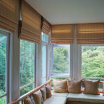 7 Best Ways Roman Shades Transform Your Windows Brown Roman Blind Shade Curtain Tree Forest Mountain Background