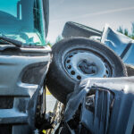 The Role of Trucking Companies in Accidents and Their Legal Responsibilities Car Accident On A Road In September, Car After A Collision With