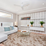 What are the Benefits of Installing a Small Ceiling Fan? Living Room In A Luxurious House With Natural Decoration And Whi
