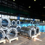 sheet rolls in a warehouse