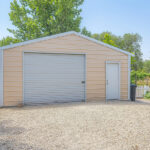 How to Create the Perfect Home Workshop Using a Steel Building Detached Gable Garage Exterior With Steel Walls And Roll-up Door